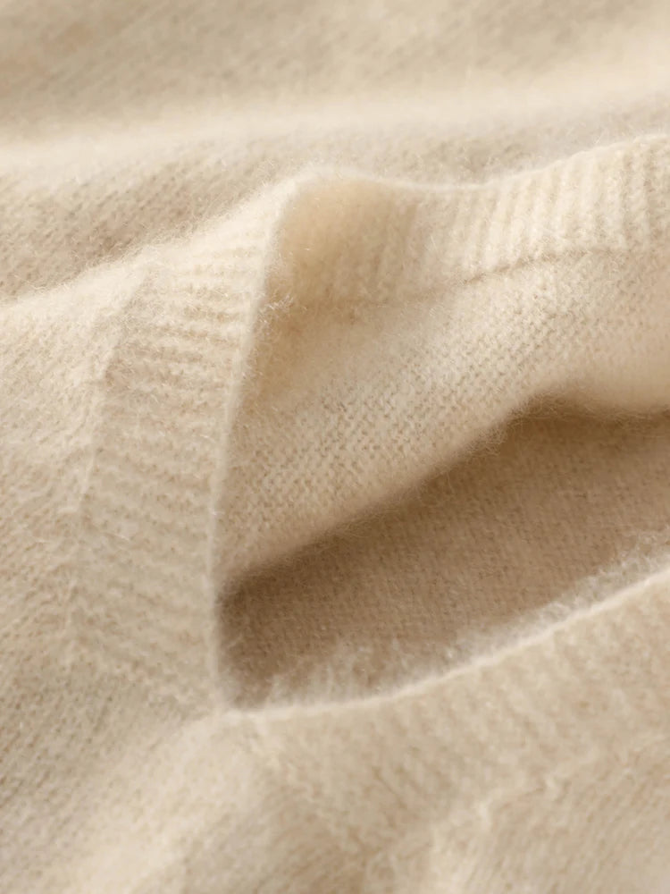 Damen Merino Wool Vest – Turtleneck Knitwear | Ärmelloser Pullover