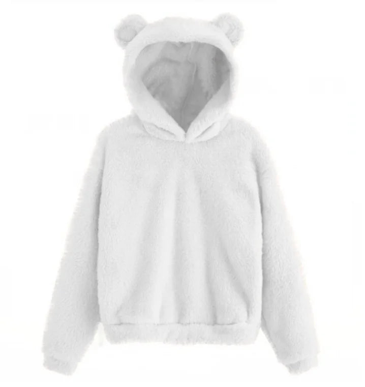 Damen Langarm Hoodie – Kaninchenohren Design