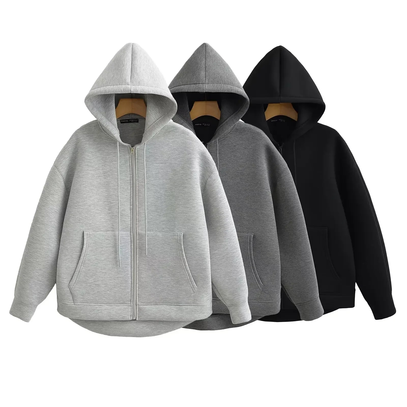 Damen Oversize Hoodie Jacke