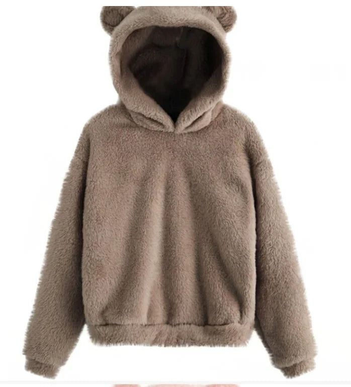 Damen Langarm Hoodie – Kaninchenohren Design