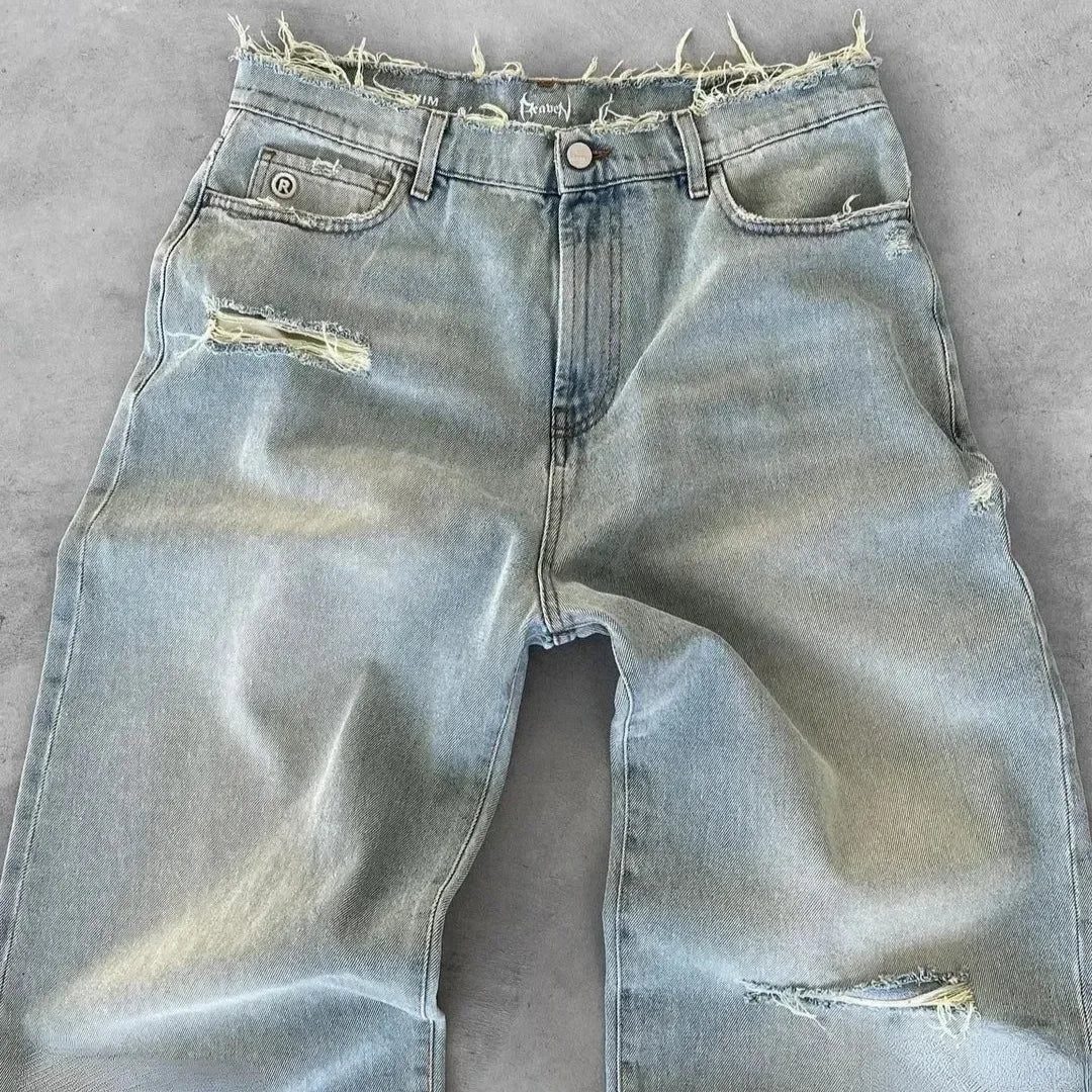 Herren Loose Straight Jeans
