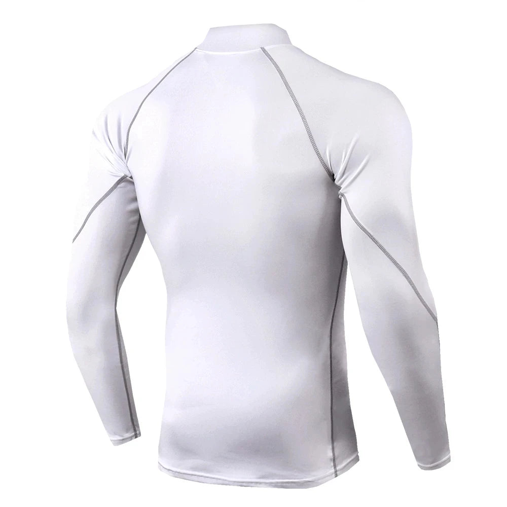Herren Sport Kompressionsshirt – Langarm Quick Dry
