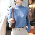 Damen Turtleneck Pullover Slim Fit – Strick Langarm