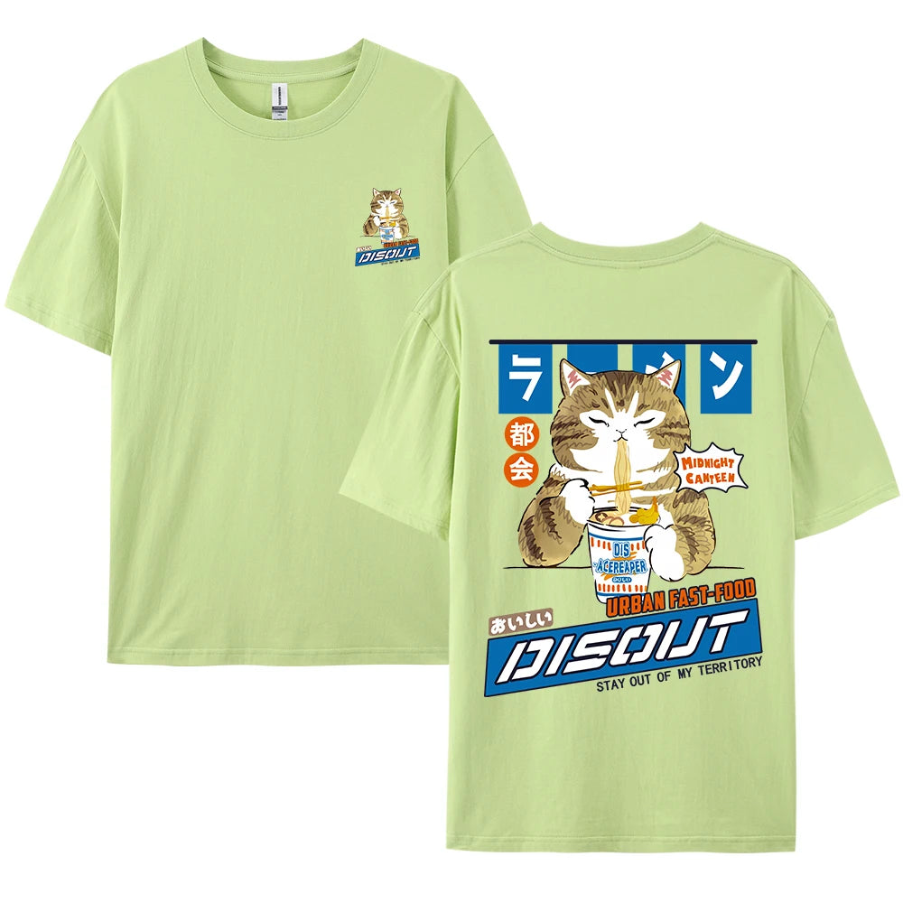 Oversize T-Shirt – Harajuku Cat Print | Japan Style