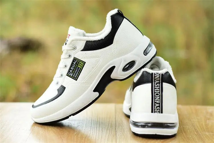 Trend Sportschuhe – Schnürsneaker mit dicker Sohle rutschfest