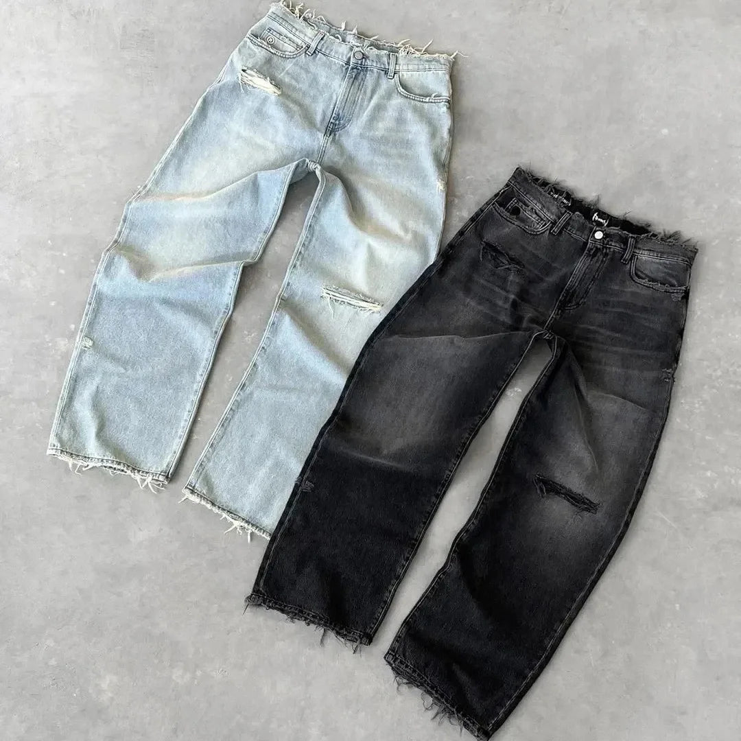 Herren Loose Straight Jeans