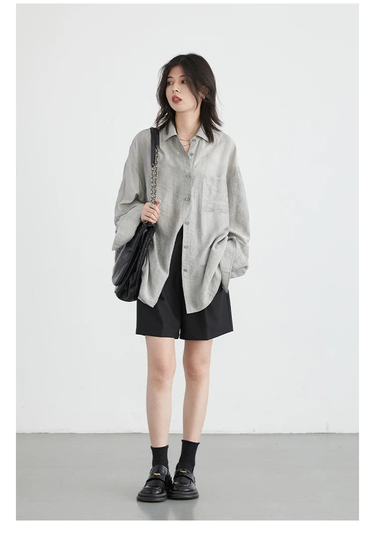 Damen Bluse – Loose Fit