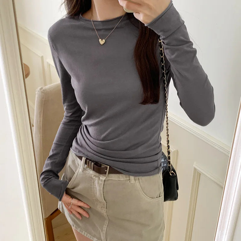 Damen Langarm T-Shirt – Slim Fit