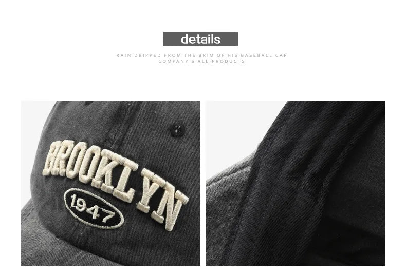 Brooklyn Alphabet Baseball Cap – Cotton Snapback Hat