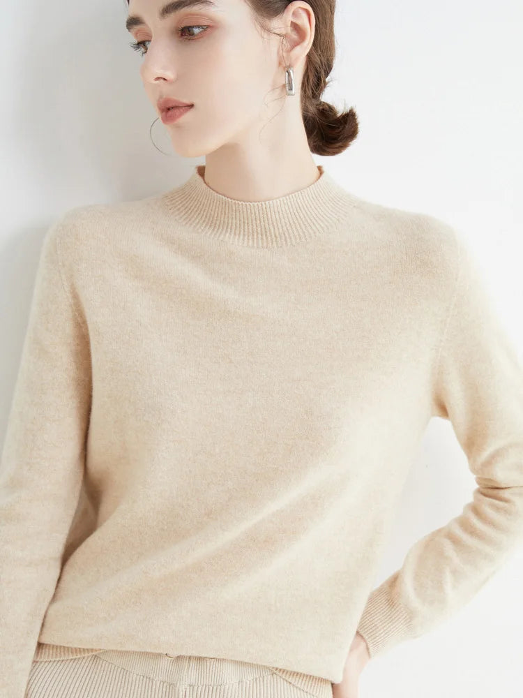 Damen Merino Sweater 100% Wolle