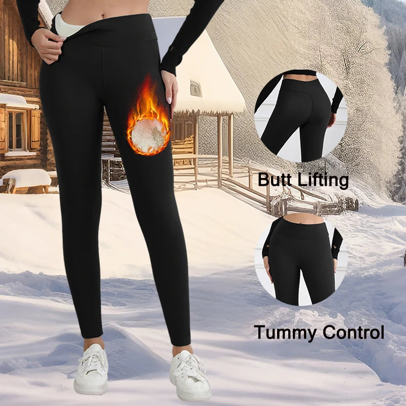 Damen Winter Leggings High Waist