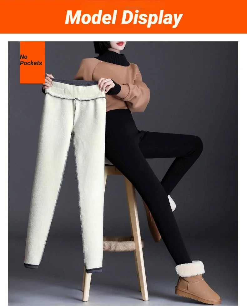 Damen Winter Leggings High Waist – Thermo Fleece & Stretch