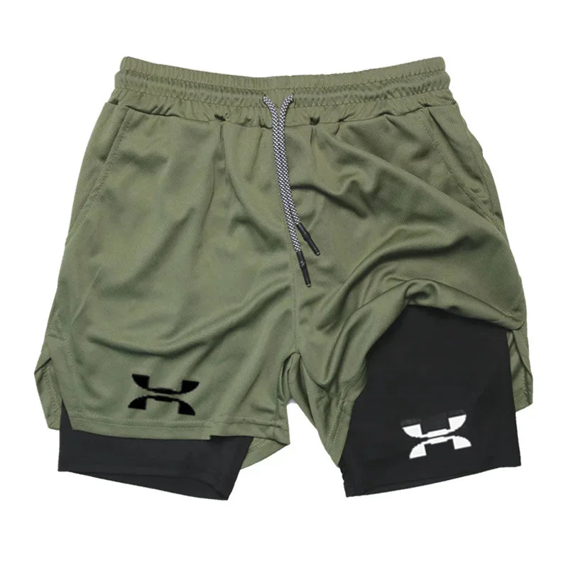 2-in-1 Herren Laufshorts