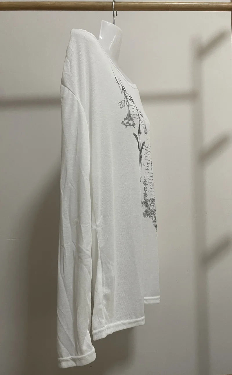 Damen Oversize Langarm Shirt