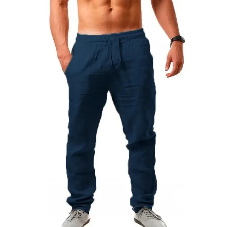 Herren Sommer Hose – Baumwolle - Leinen