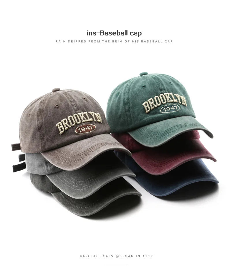 Brooklyn Alphabet Baseball Cap – Cotton Snapback Hat