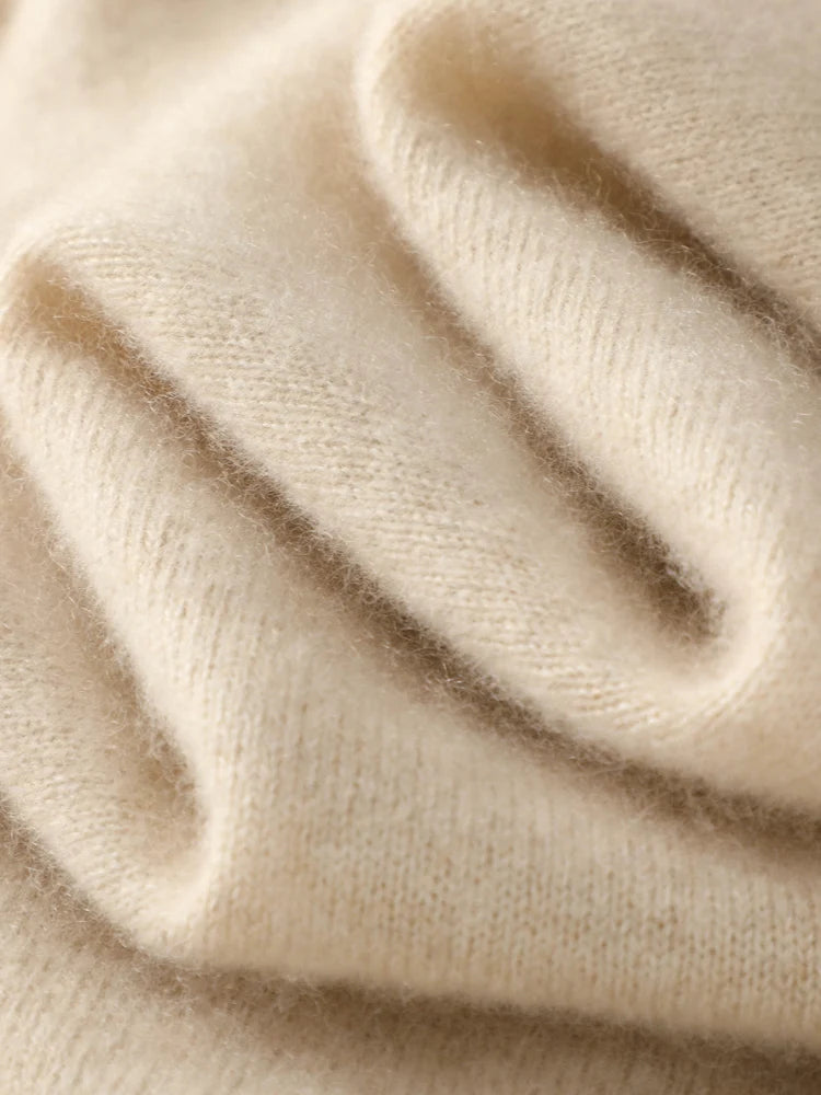 Damen Merino Wool Vest – Turtleneck Knitwear | Ärmelloser Pullover