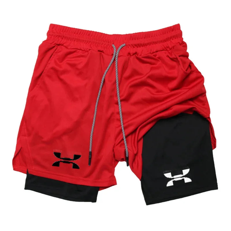 2-in-1 Herren Laufshorts