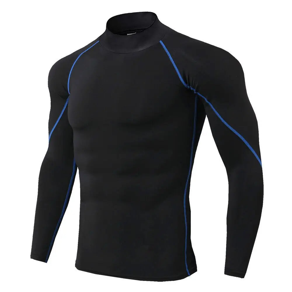 Herren Sport Kompressionsshirt – Langarm Quick Dry