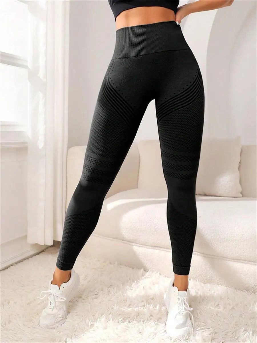 Damen Sport Leggings High Waist – Seamless Hip Lift