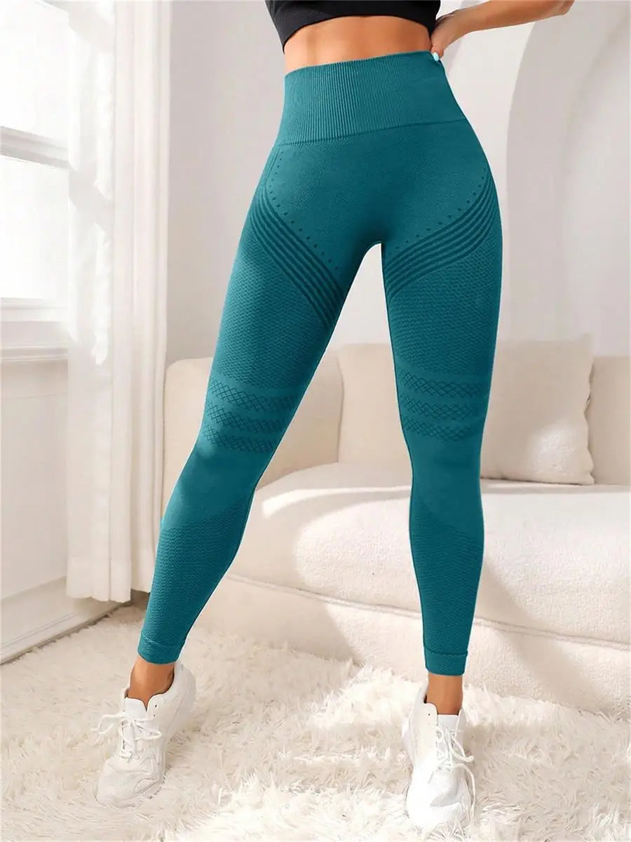 Damen Sport Leggings High Waist – Seamless Hip Lift