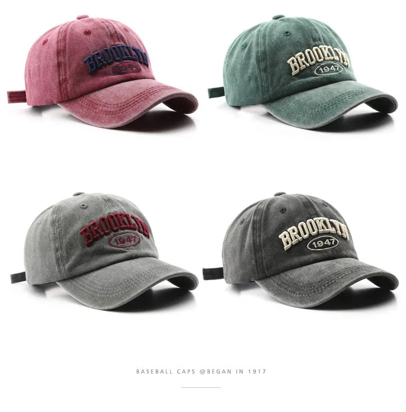 Brooklyn Alphabet Baseball Cap – Cotton Snapback Hat