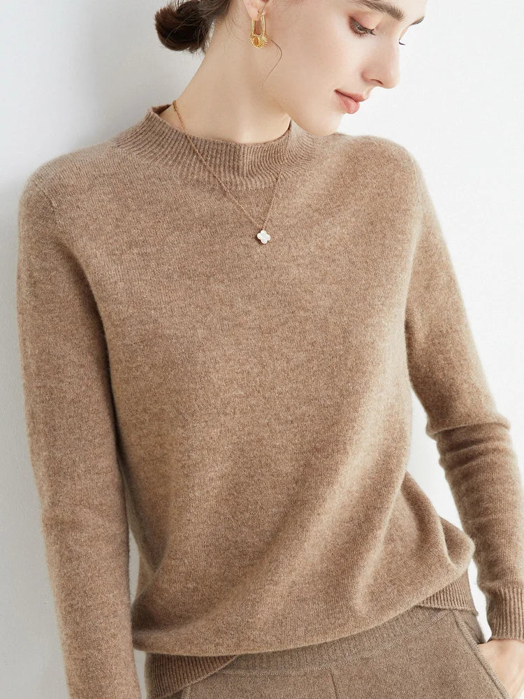 Damen Merino Sweater 100% Wolle