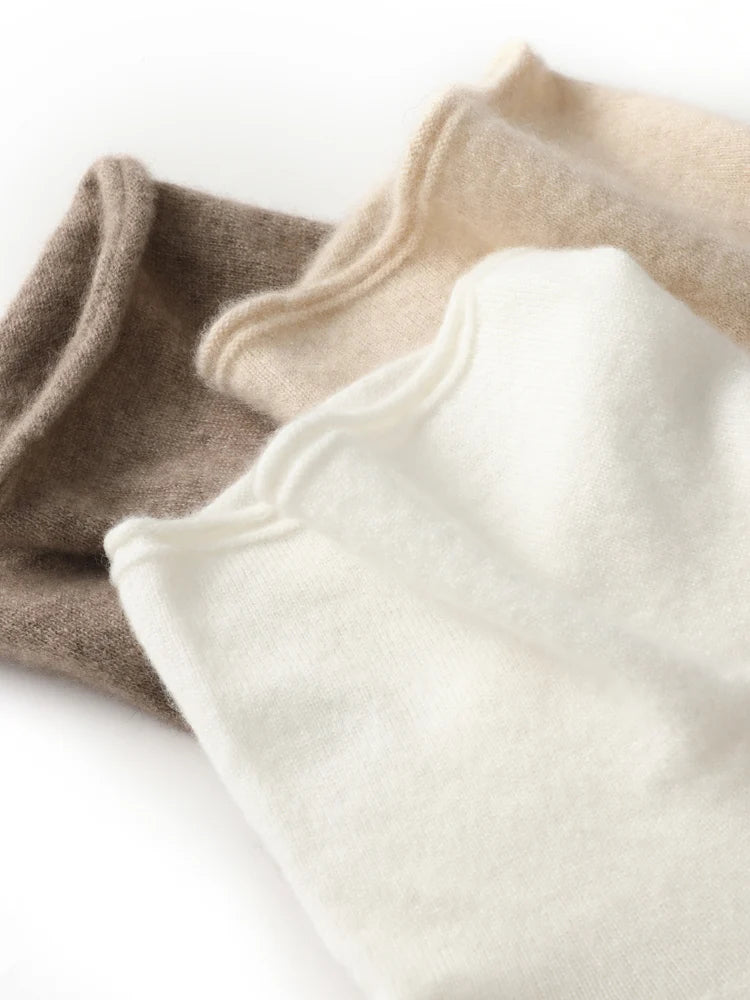 Damen Merino Wool Vest – Turtleneck Knitwear | Ärmelloser Pullover