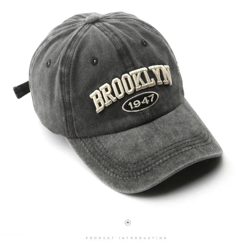 Brooklyn Alphabet Baseball Cap – Cotton Snapback Hat