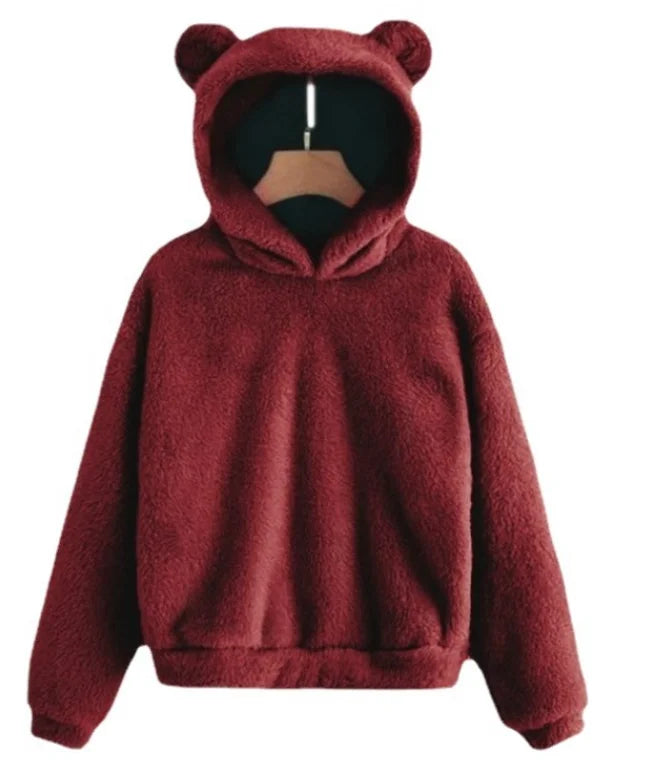 Damen Langarm Hoodie – Kaninchenohren Design