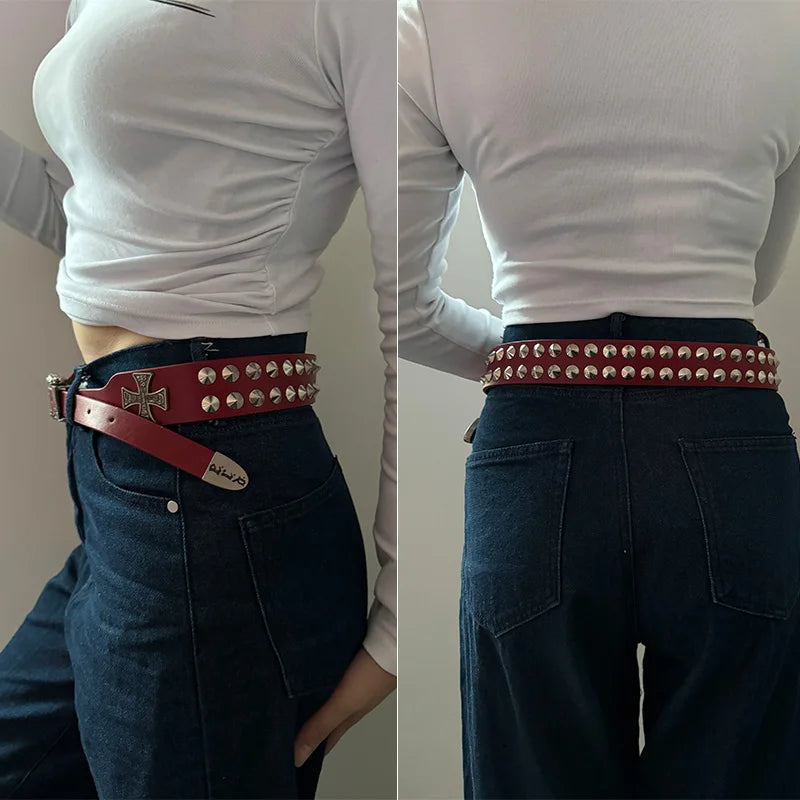 Punk Gürtel Schwarz – Gothic Style