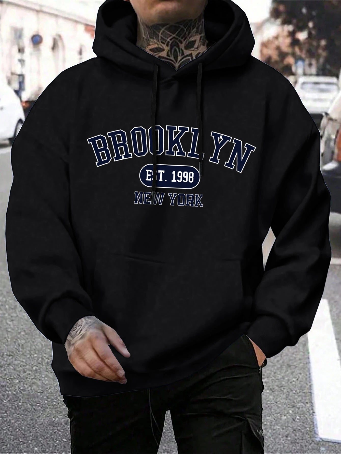 Herren Oversize Hoodie Brooklyn Est. 1998