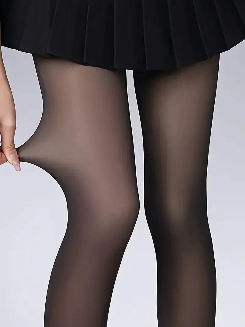 Damen Thermo Leggings – Semi-Transparent