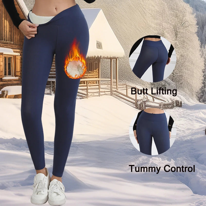 Damen Winter Leggings High Waist