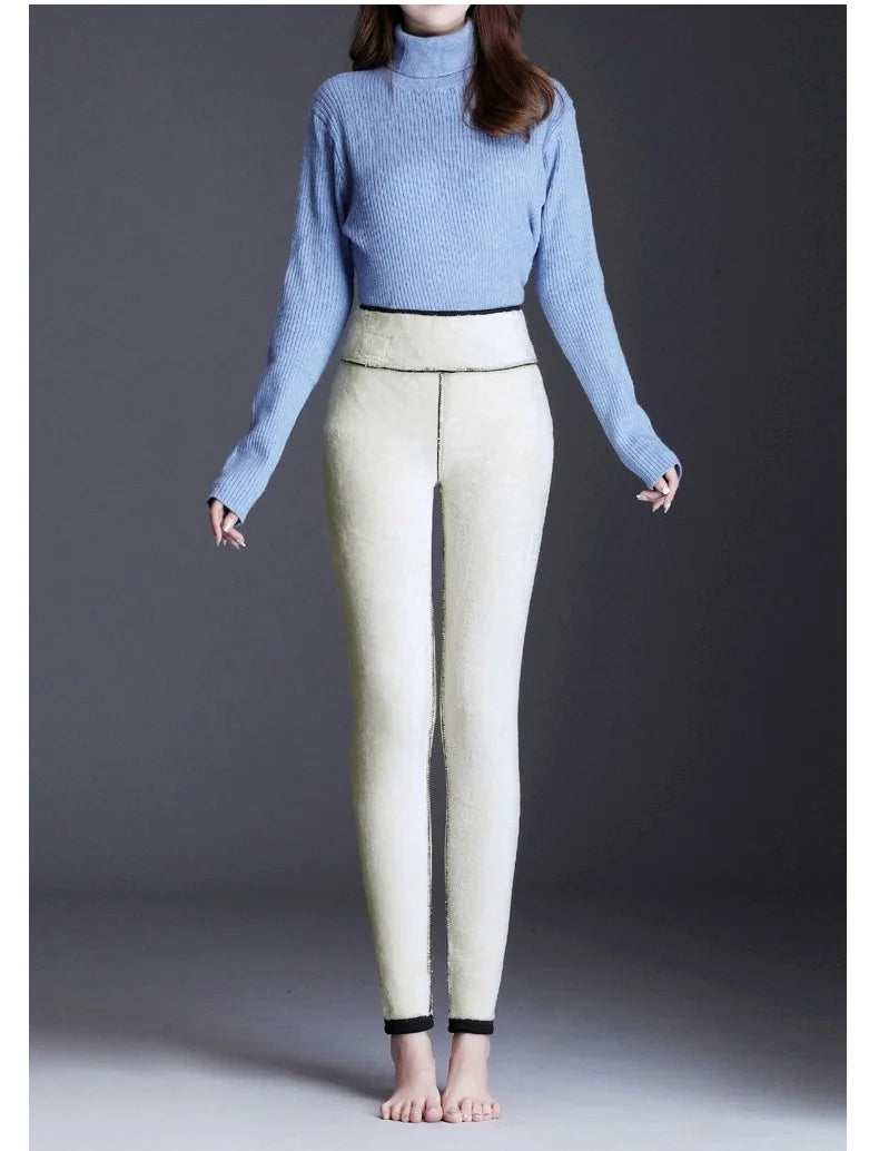 Damen Winter Leggings High Waist – Thermo Fleece & Stretch