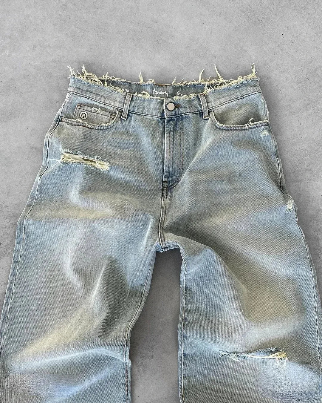 Herren Loose Straight Jeans