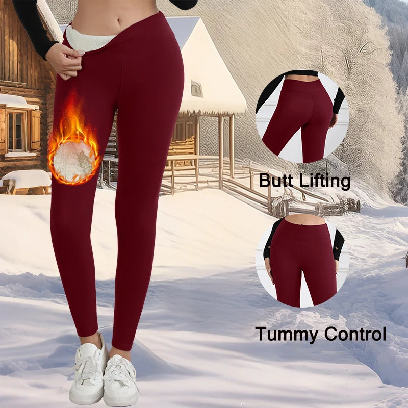 Damen Winter Leggings High Waist