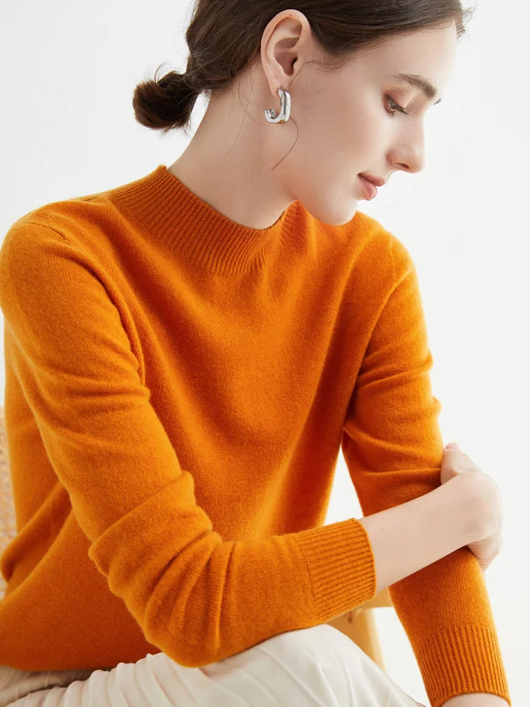 Damen Merino Sweater 100% Wolle