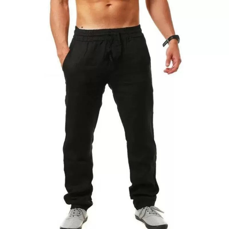 Herren Sommer Hose – Baumwolle - Leinen