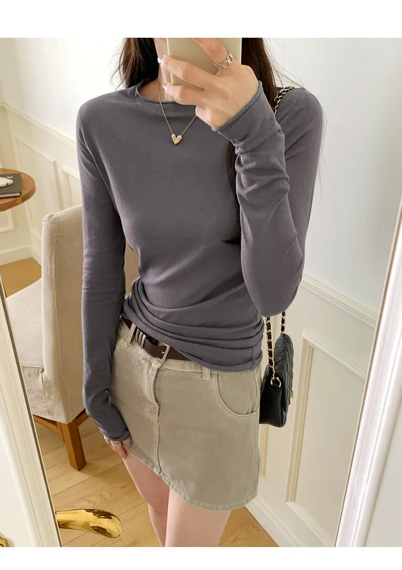 Damen Langarm T-Shirt – Slim Fit