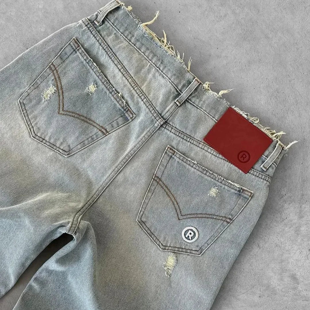 Herren Loose Straight Jeans