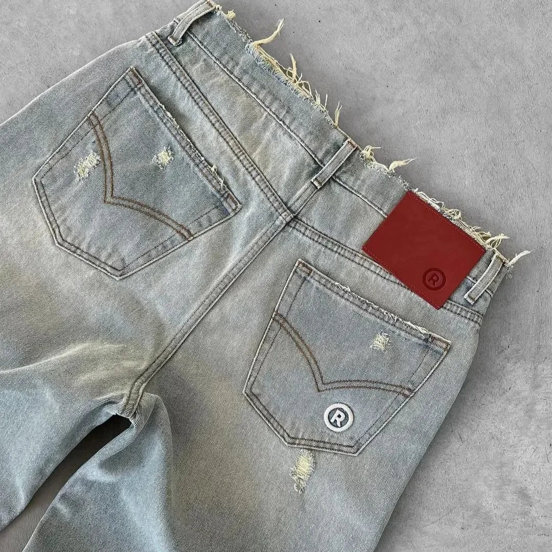 Herren Loose Straight Jeans