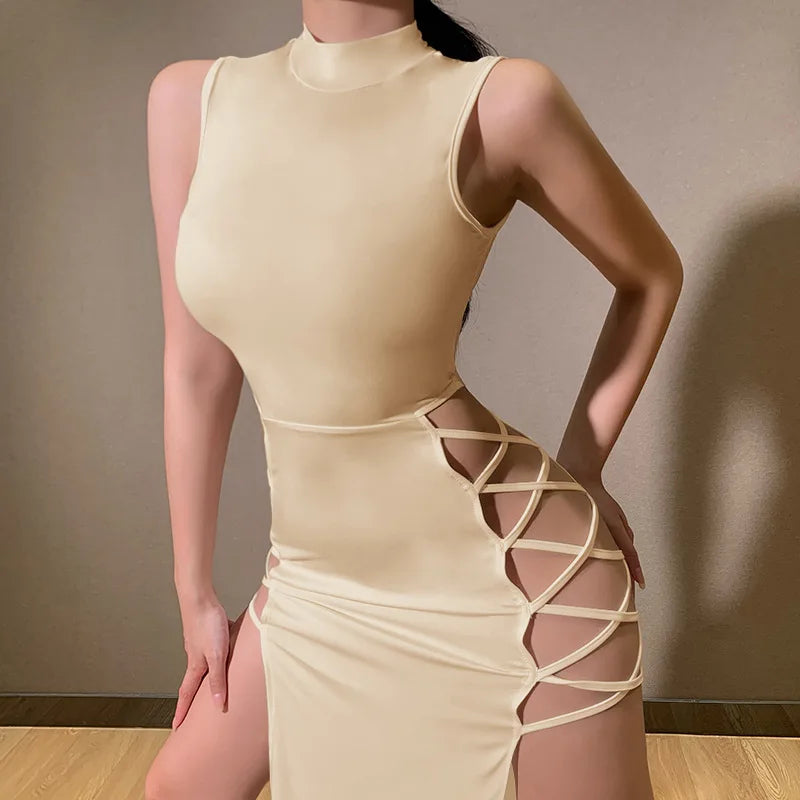 Damen Bandage Kleid – Sleeveless Bandage Dress