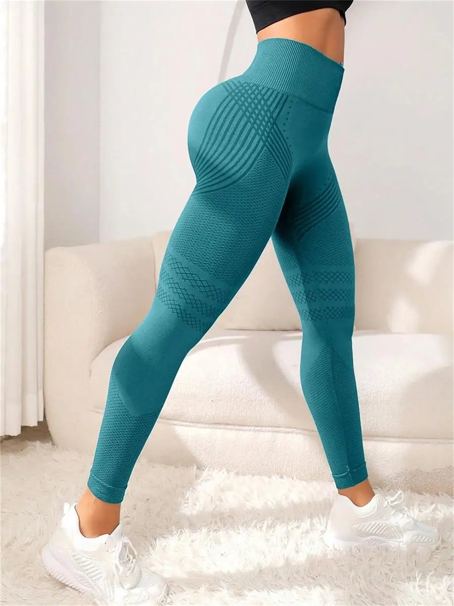 Damen Sport Leggings High Waist – Seamless Hip Lift