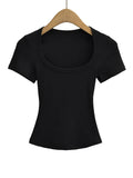 Damen Slim Fit Crop Top
