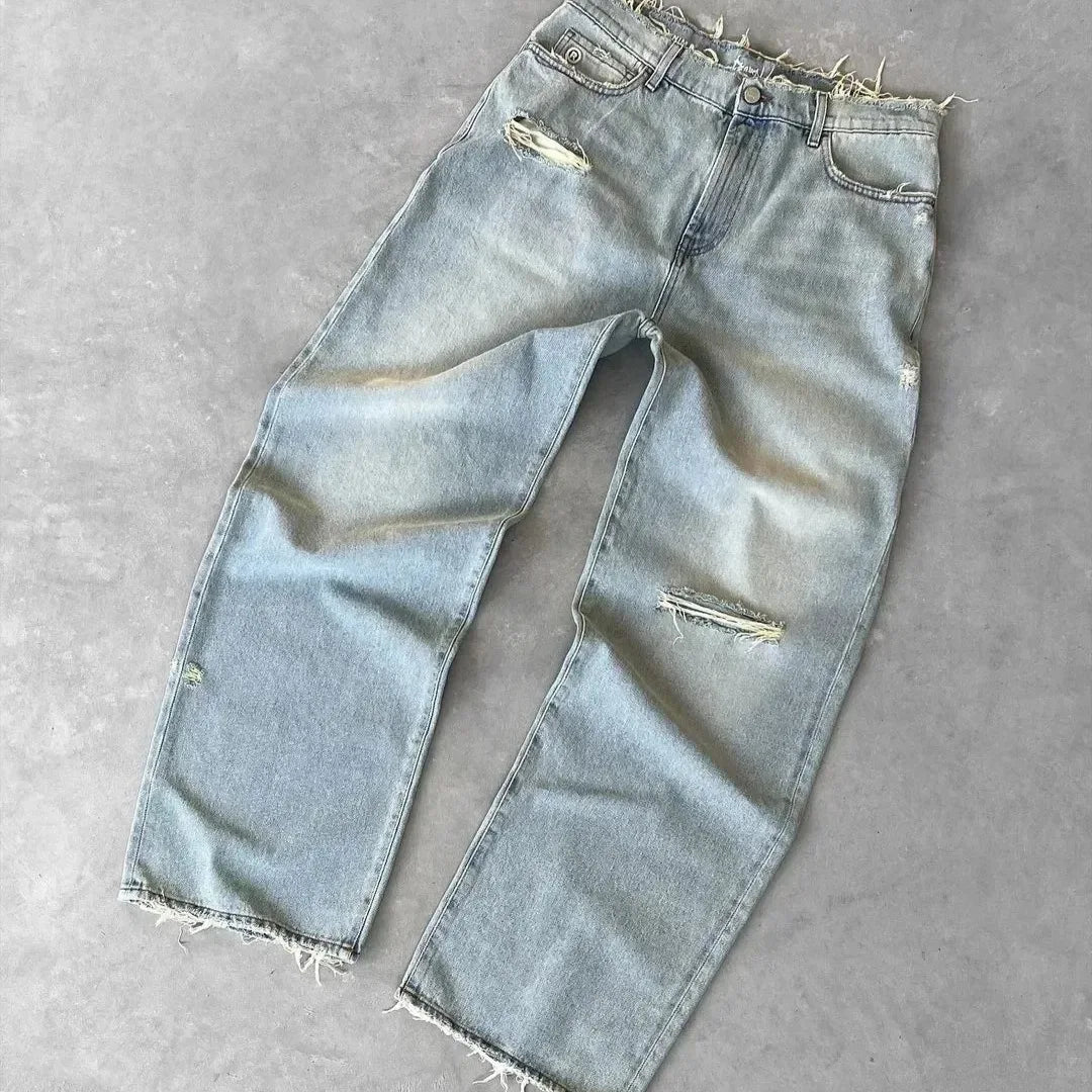 Herren Loose Straight Jeans