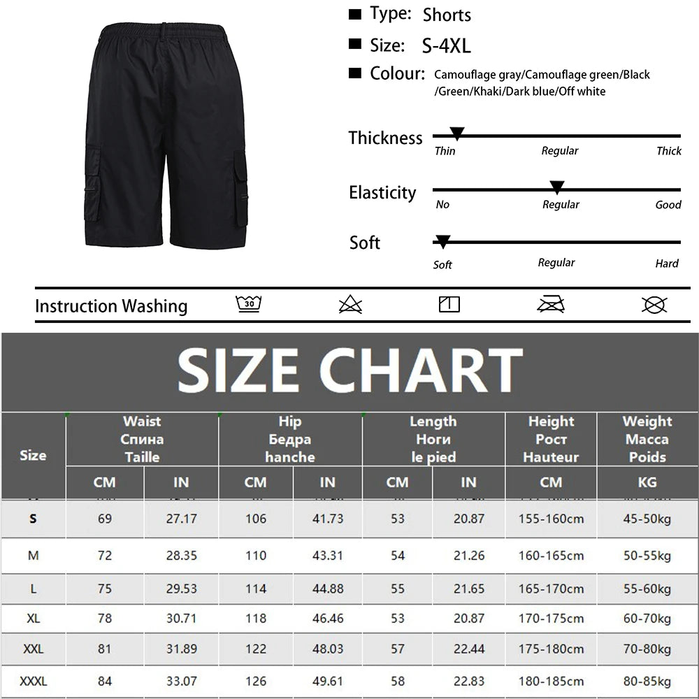 Herren Military Cargo Shorts – Tactical Multi Pocket