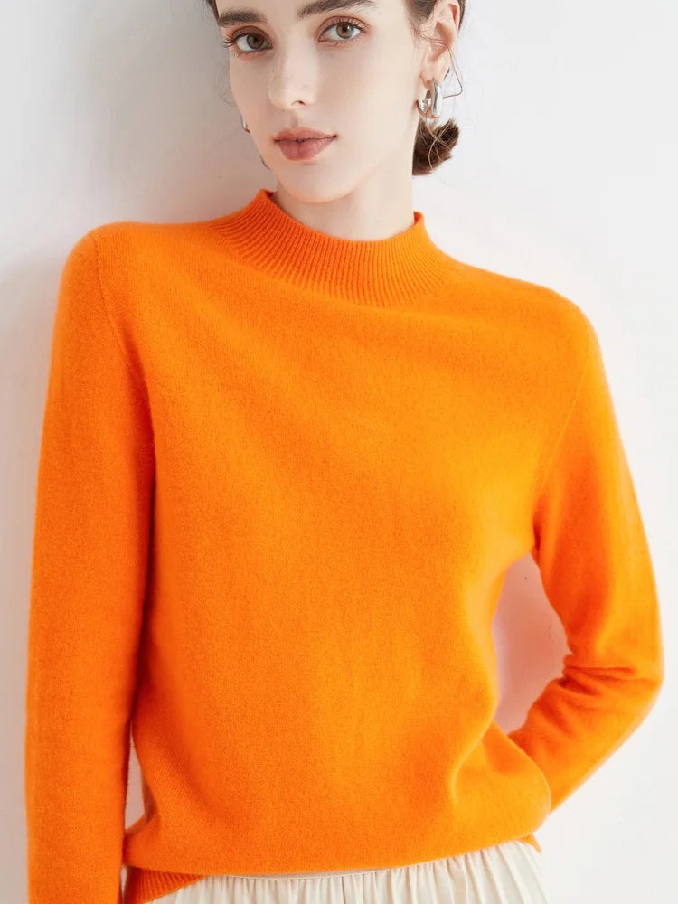 Damen Merino Sweater 100% Wolle