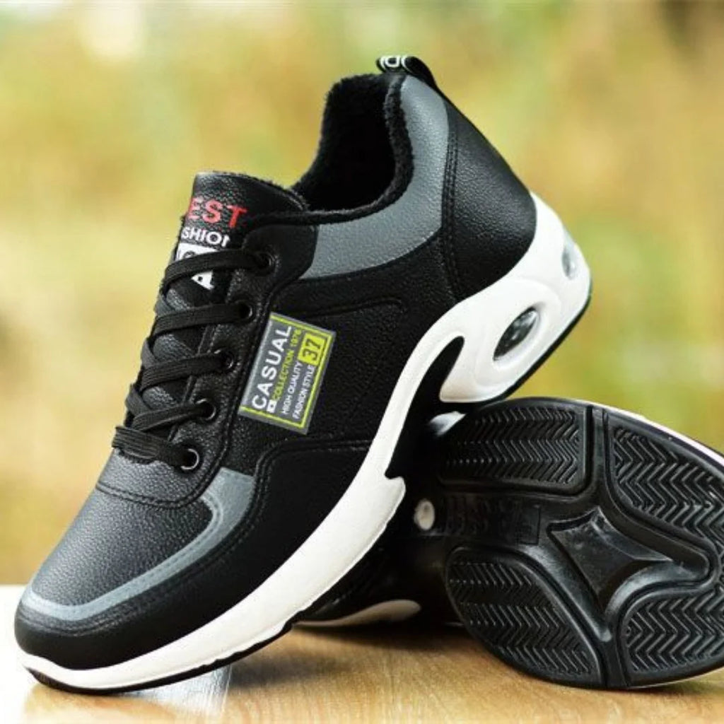 Trend Sportschuhe – Schnürsneaker mit dicker Sohle rutschfest