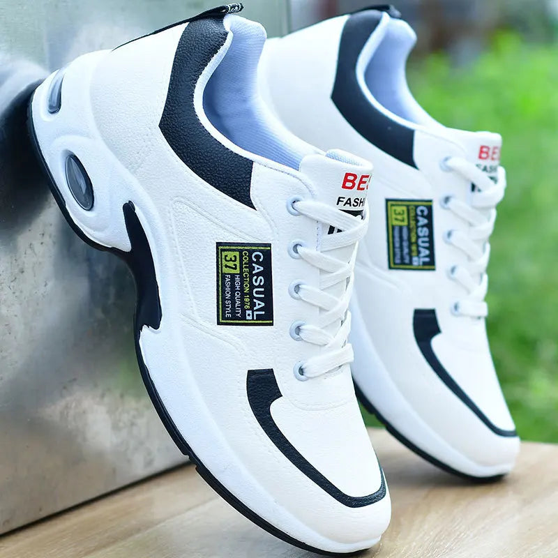 Trend Sportschuhe – Schnürsneaker mit dicker Sohle rutschfest